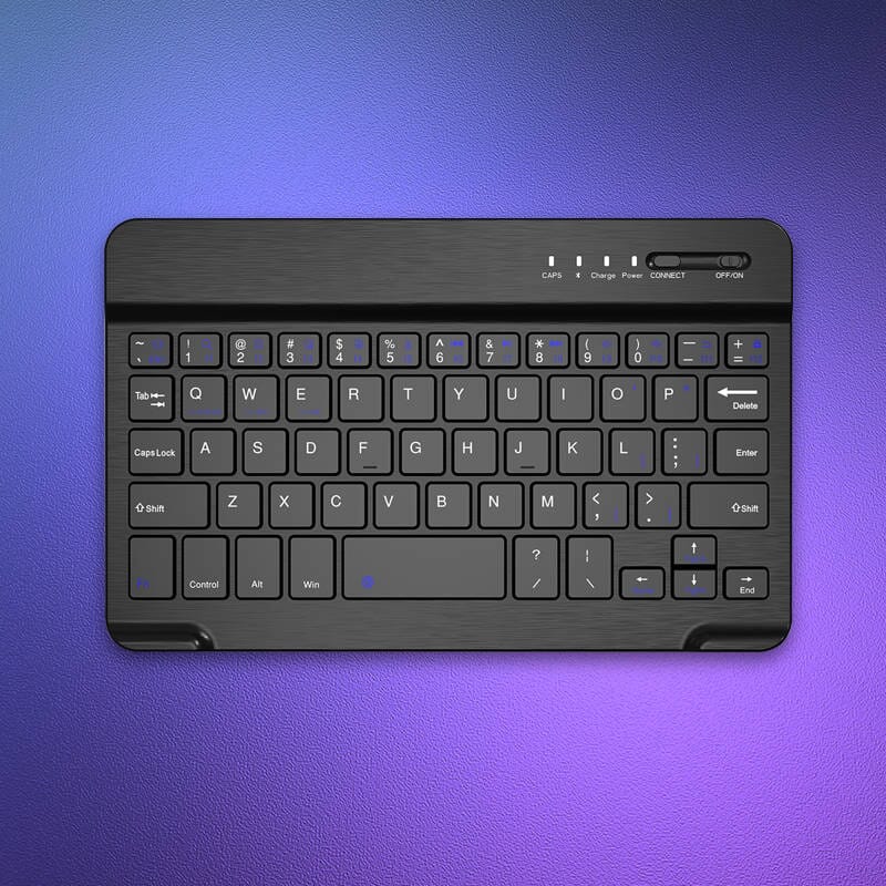 KABELLOSE TASTATUR 8 ZOLL SCHWARZ