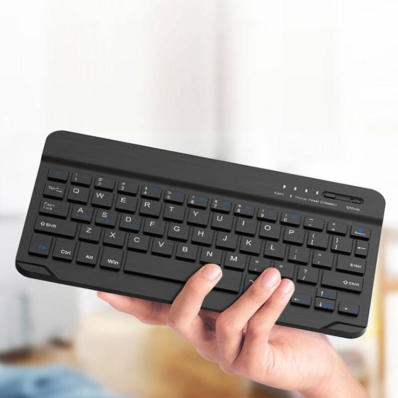KABELLOSE TASTATUR 8 ZOLL SCHWARZ