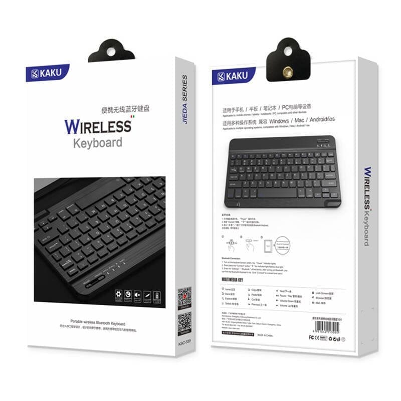 KABELLOSE TASTATUR 8 ZOLL SCHWARZ