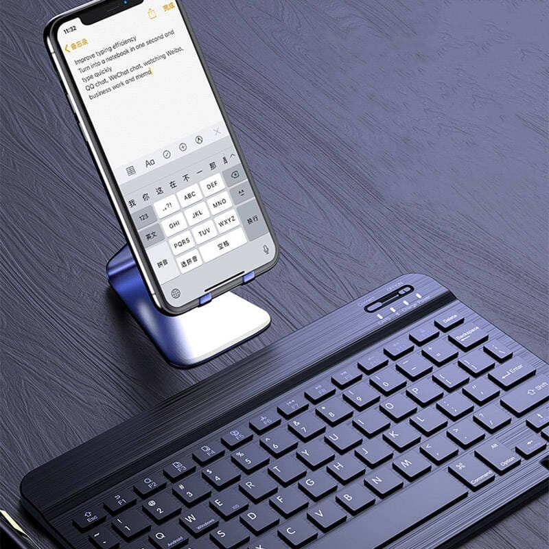 KABELLOSE TASTATUR 8 ZOLL SCHWARZ
